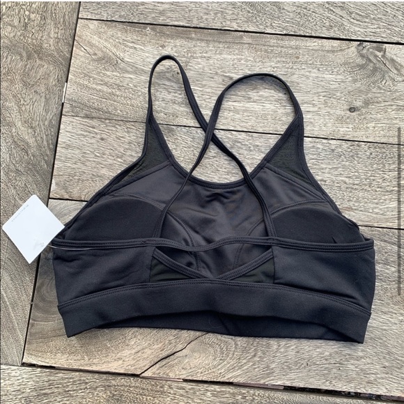 NEW ALO Yoga Starlet Black/White Sports Bra - Picture 5 of 5